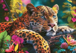 Obrázek z Puzzle CHERRY Ležící leopard 500 dílků 
